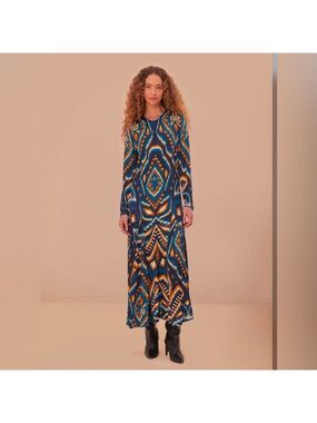 farm rio blue tile dream maxi dress | Dresses | Nwt Farm Rio lightweight fabric that maintains High Back Cami Dress White Top Size:2XL(Fit for EU 52-54, US 20-22, UK 24-26, AU 24-26, NZ 24-26)